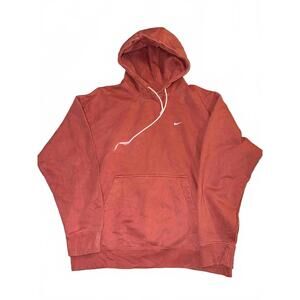 Nike Red Pullover Hoodie Sweatshirt Size Large